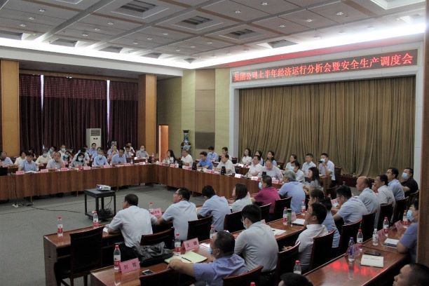 tqb谈球吧组织召开上半年经济运行分析会暨安全工作调度会(图1)